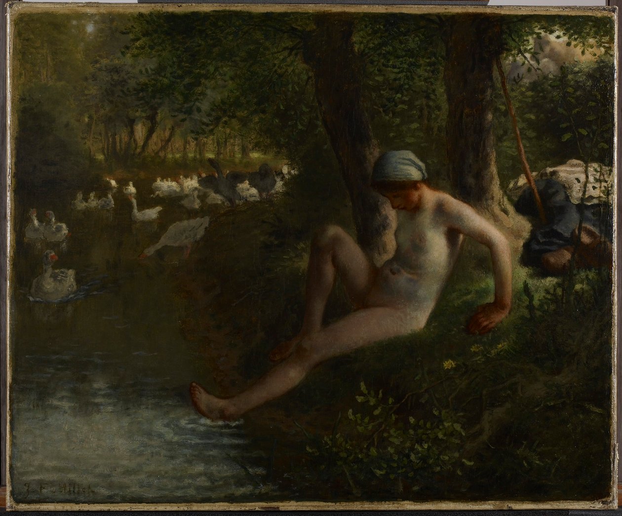 La guardiana delle oche da Jean-Francois Millet