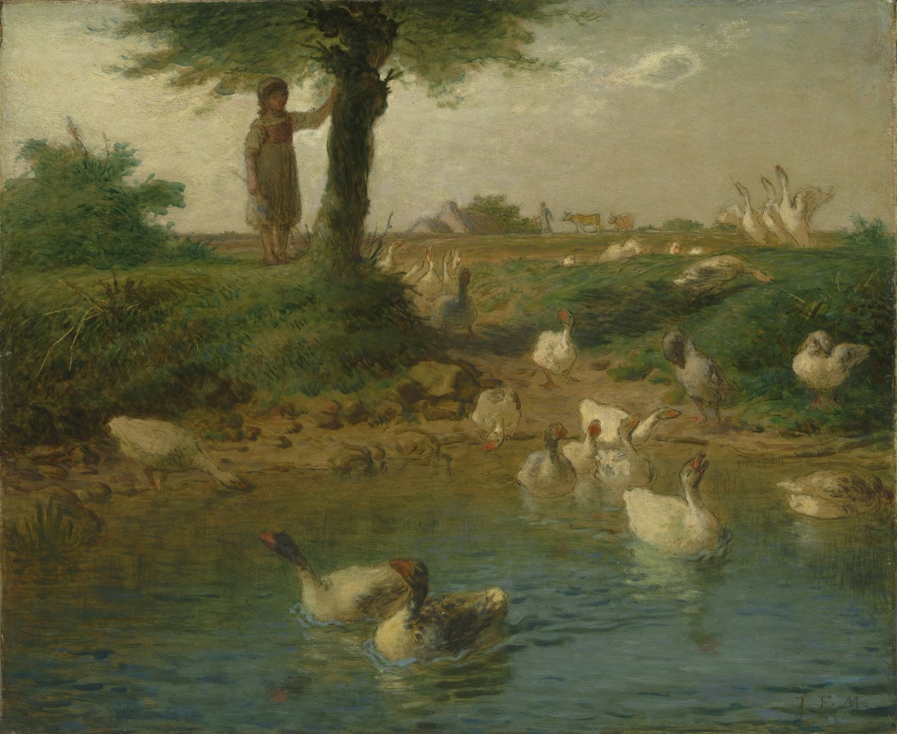La guardiana delle oche da Jean-Francois Millet