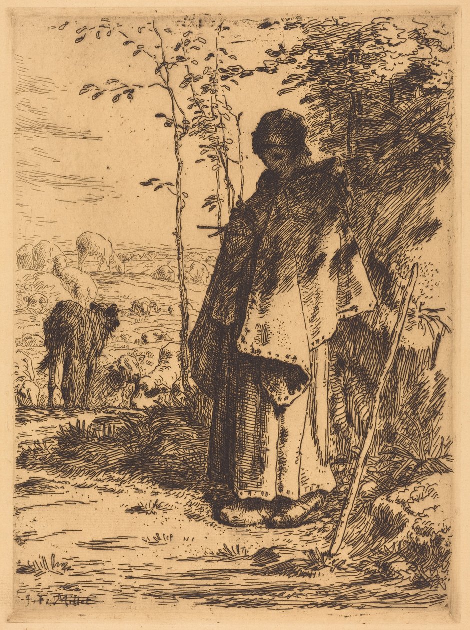 Die große Schäferin da Jean-Francois Millet