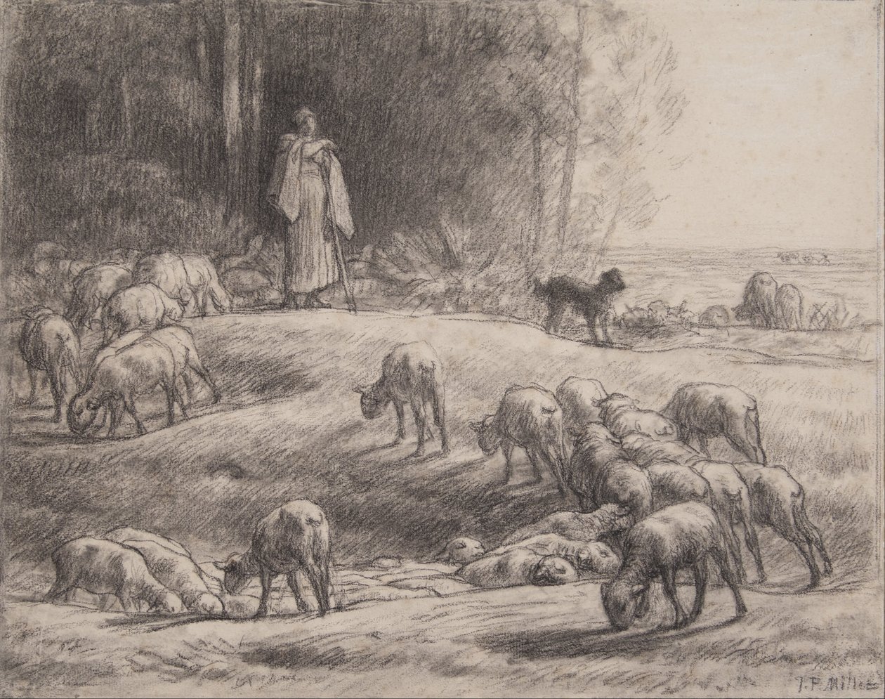 La pastorella da Jean-Francois Millet