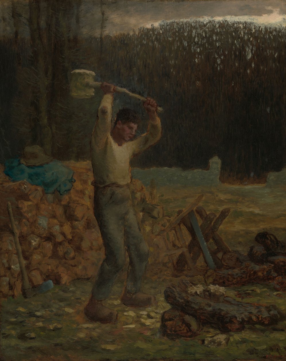 Lo spaccalegna da Jean-Francois Millet