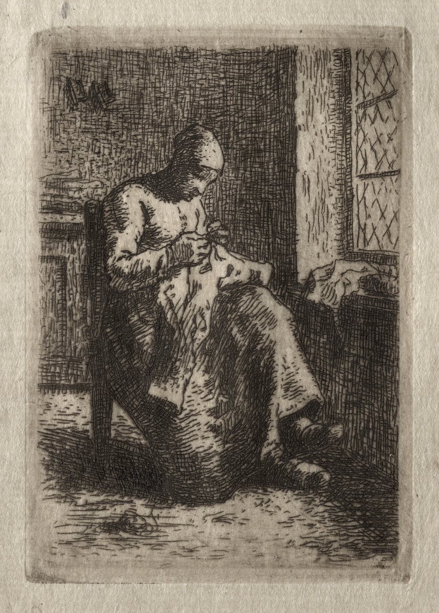 Donna che Cuce da Jean-Francois Millet
