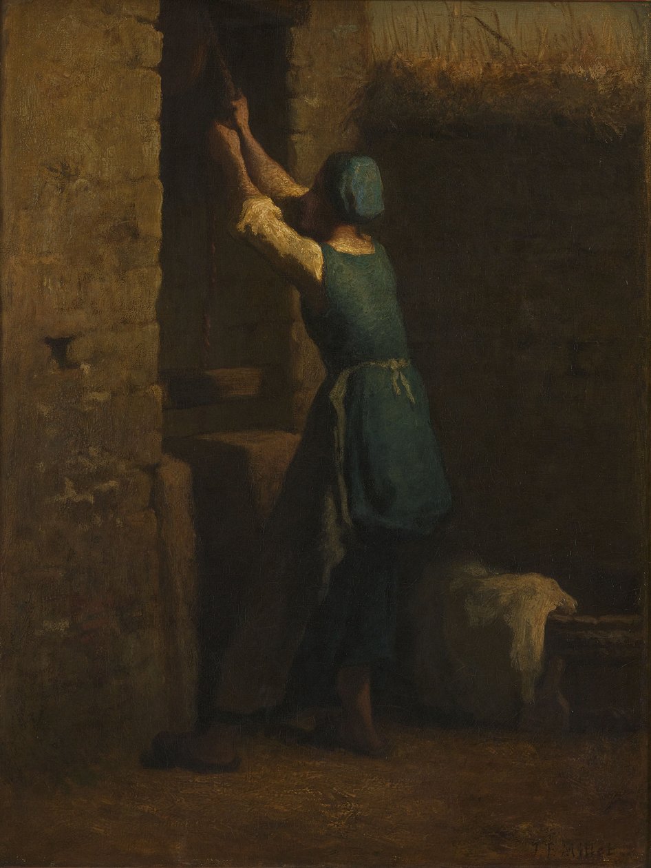 Donna al pozzo da Jean-Francois Millet