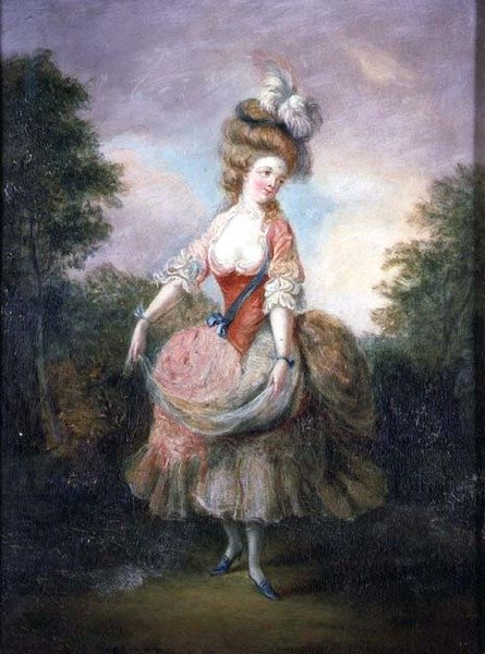 Ballerina con cappello piumato da Jean Frederic Schall