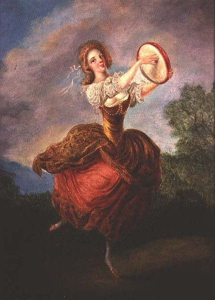 Ballerina con Tamburello da Jean-Frederic Schall