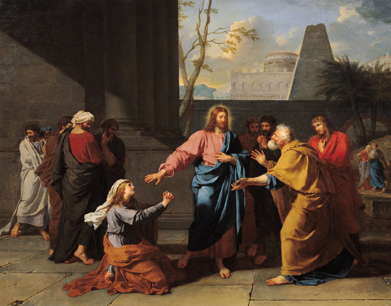 Cristo e la donna cananea da Jean-Germain Drouais