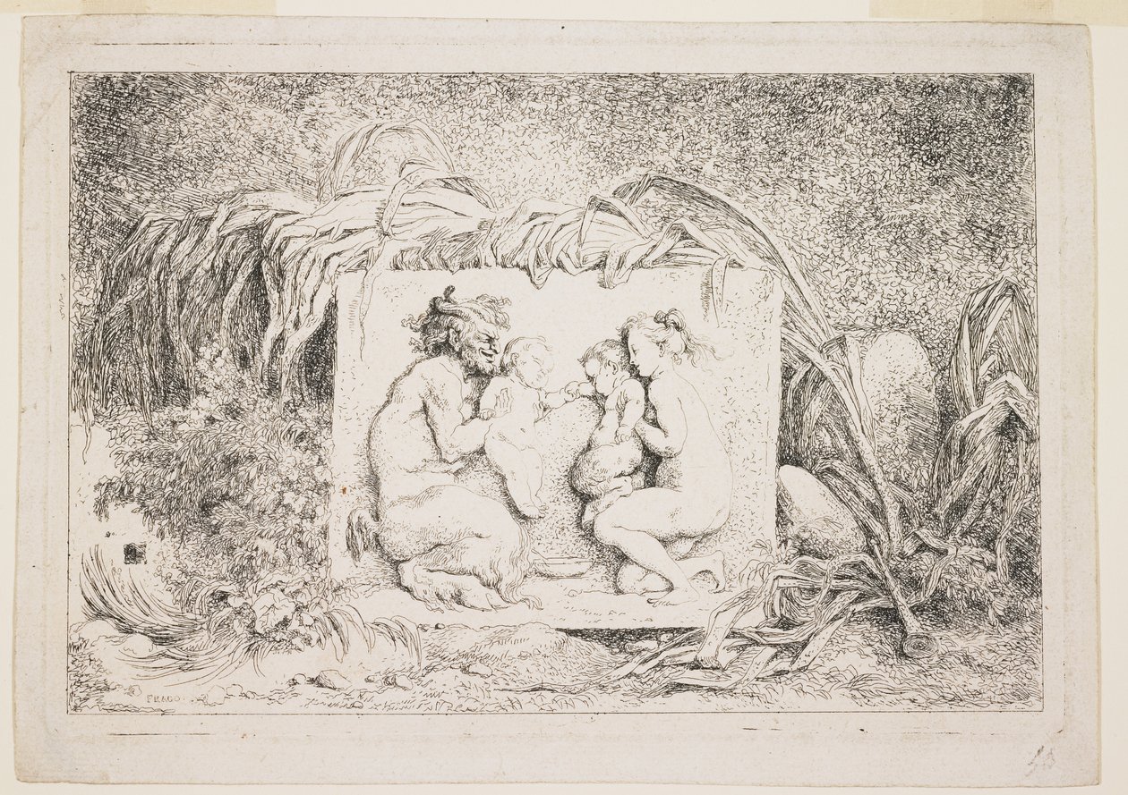 La famiglia del satiro, 1763 da Jean Honore Fragonard
