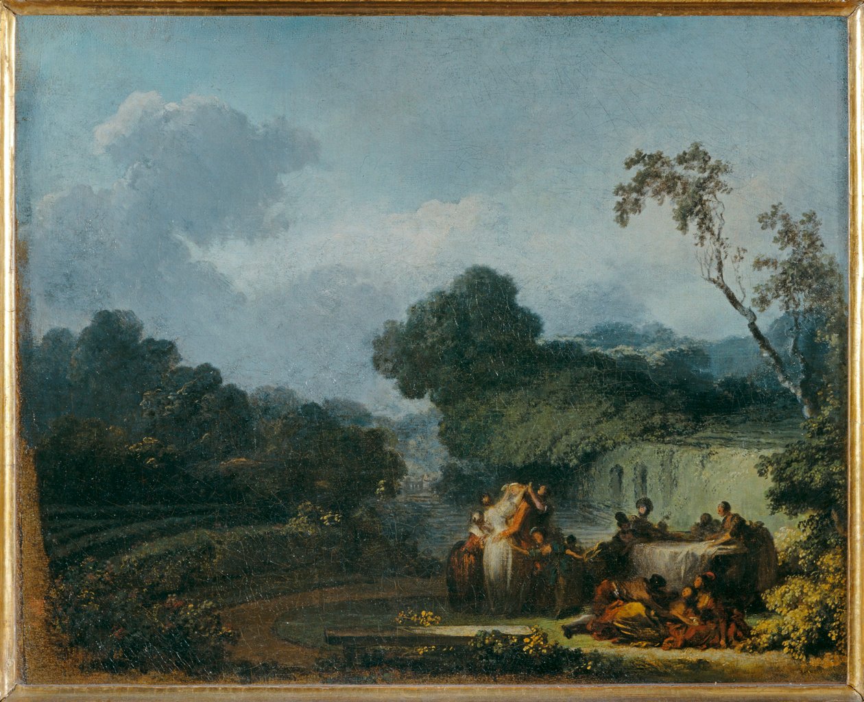Le colin-maillard - Il cieco. Prima ... da Jean Honore Fragonard