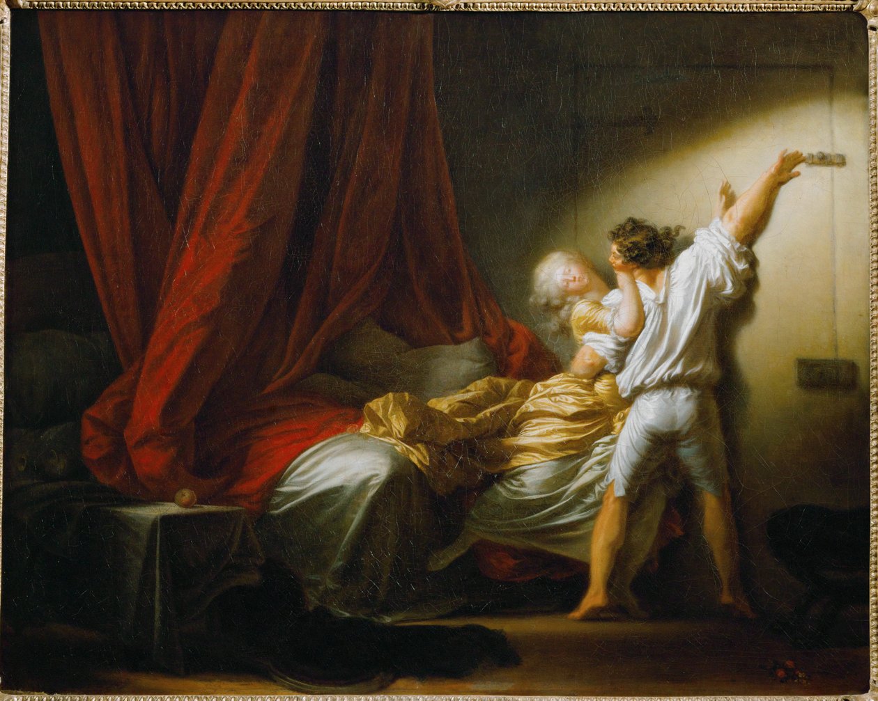 Le verrou - Il bullone c.1777 ... da Jean Honore Fragonard