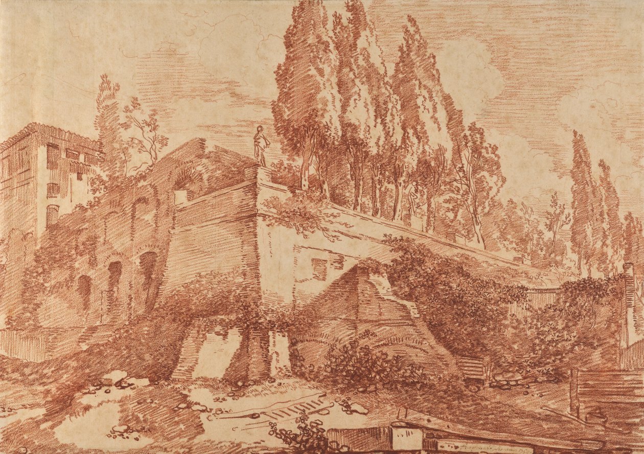 Ruinen eines Kaiserpalastes, Rom da Jean-Honore Fragonard