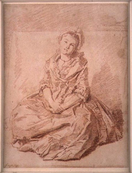 Ragazza seduta da Jean Honore Fragonard