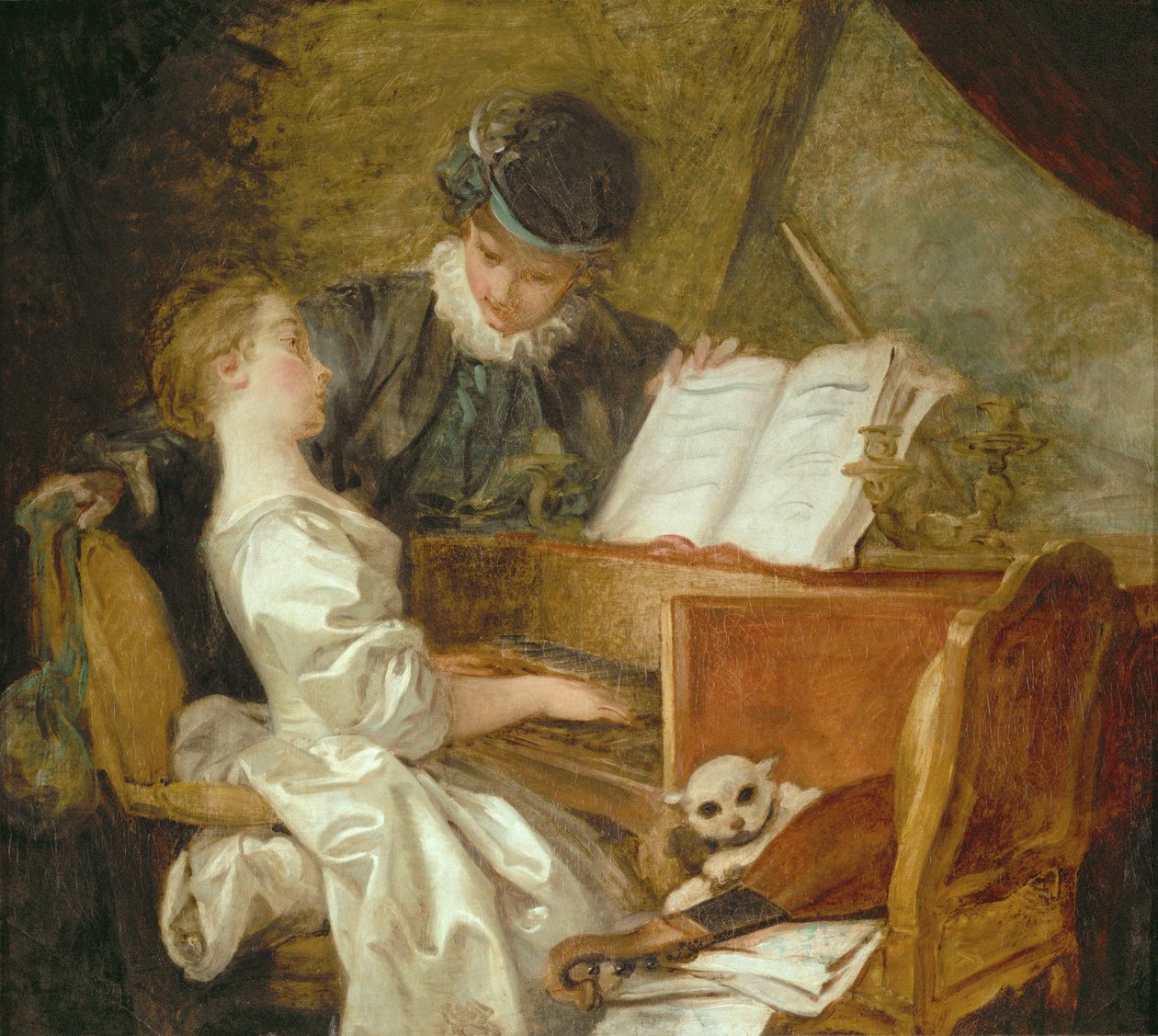 La lezione di musica ... da Jean Honore Fragonard