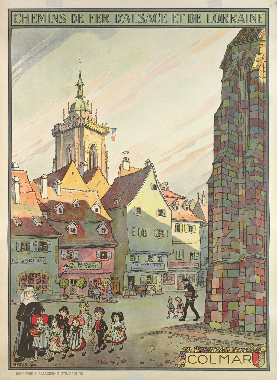 Poster di Colmar da Jean Jacques Waltz