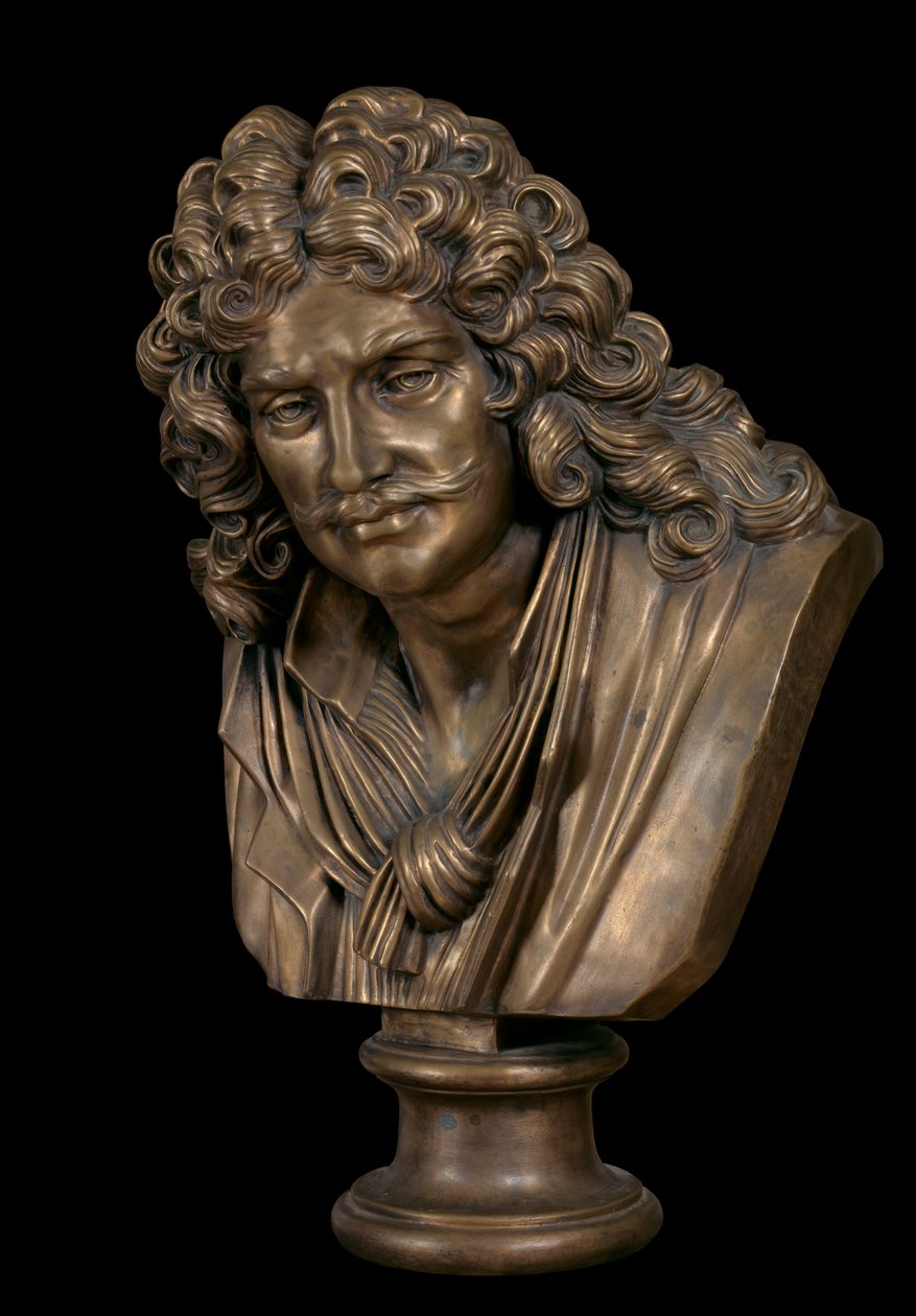 Busto in bronzo di Moliere da Jean Jacques Caffieri