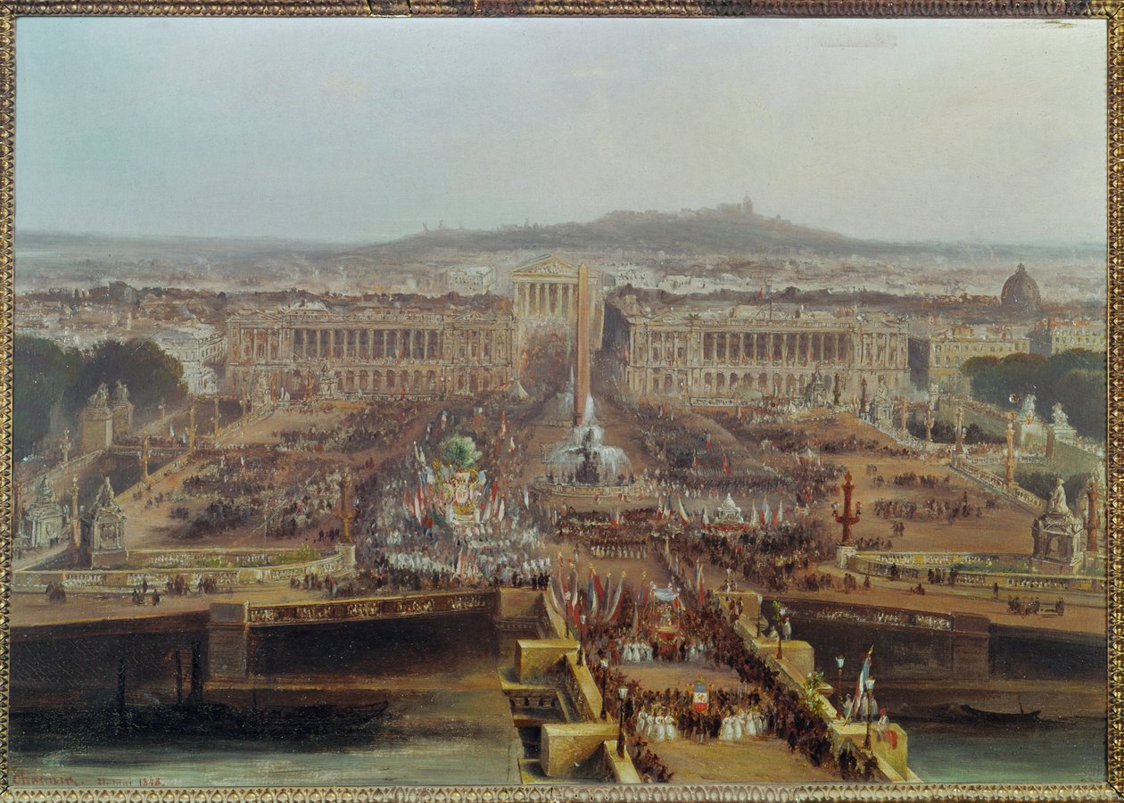 Celebrazione del Concorde del 21 maggio ... (dipinto su tela) da Jean Jacques Champin