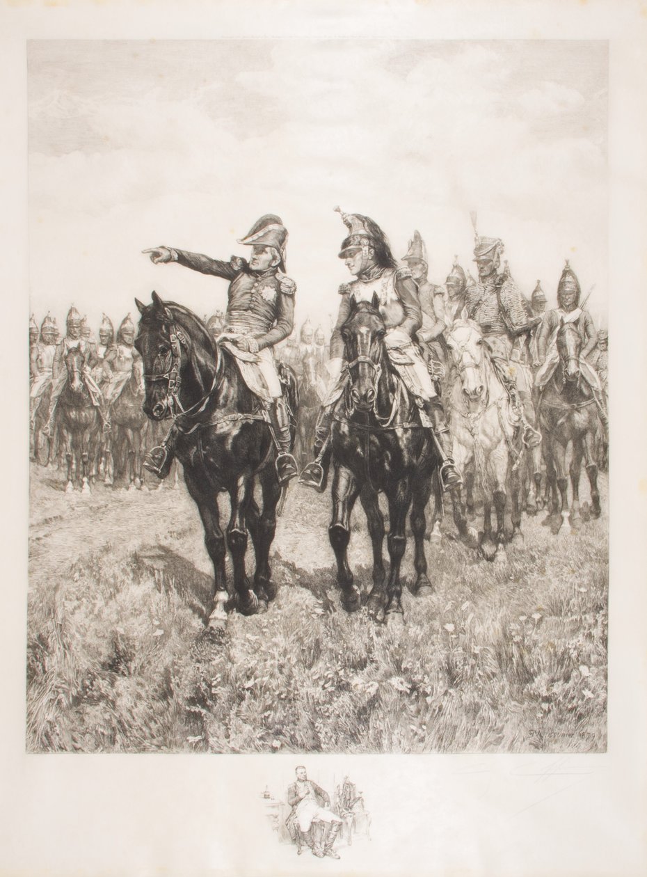 Staff ad Austerlitz, inciso da C. Coppier da Jean Louis Ernest Meissonier