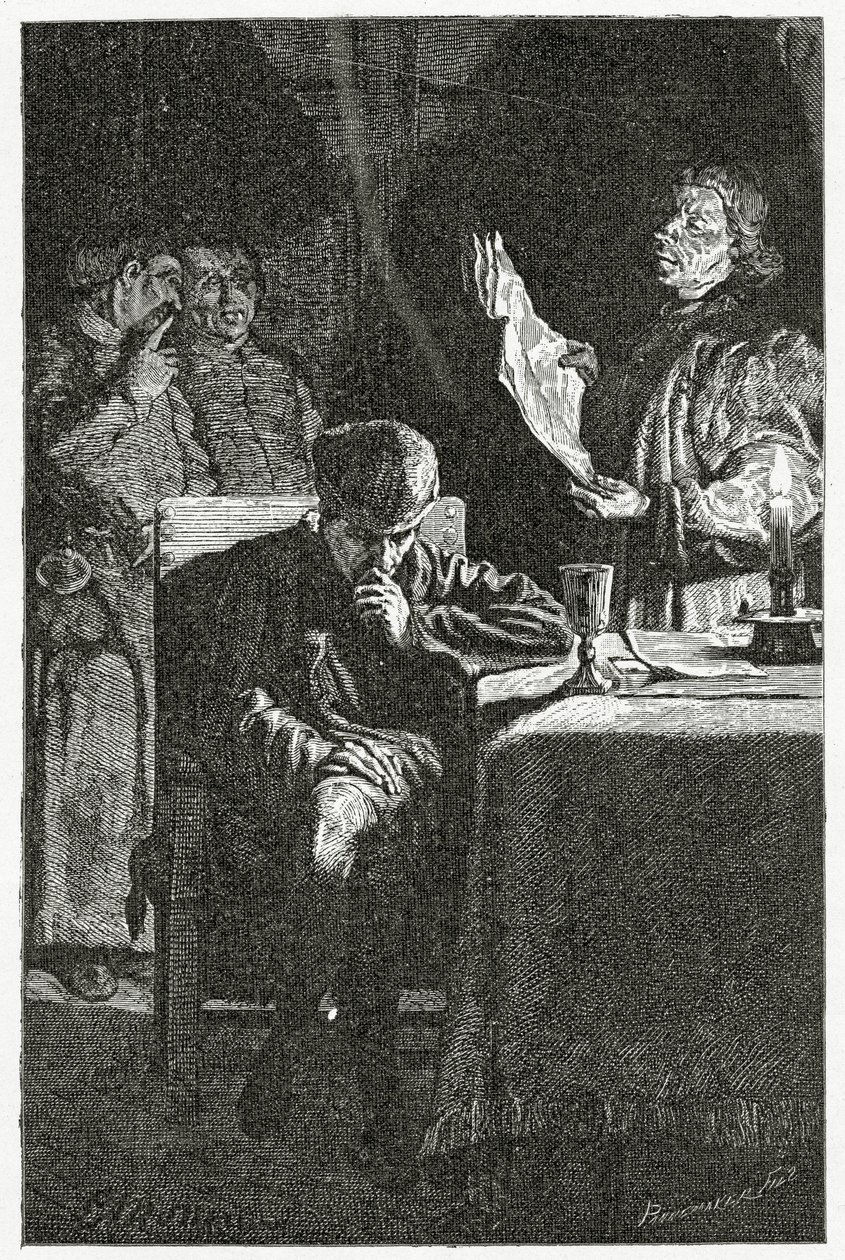illustrazione di Luigi XI alla Bastiglia, XIX secolo da Jean Louis Ernest Meissonier