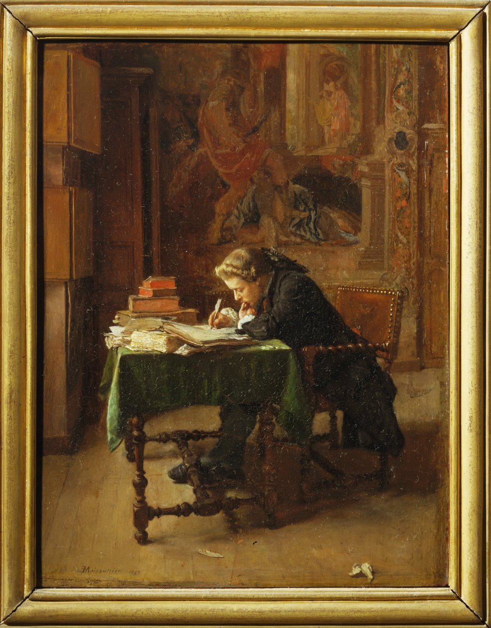 Jeune homme travaillant - Giovane uomo che lavora ... da Jean Louis Ernest Meissonier