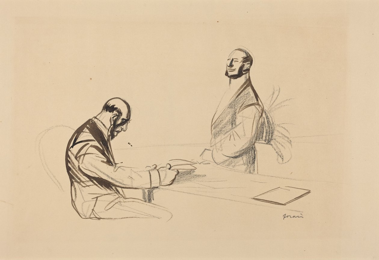 Alla conferenza (At the Conference) da Jean-Louis Forain