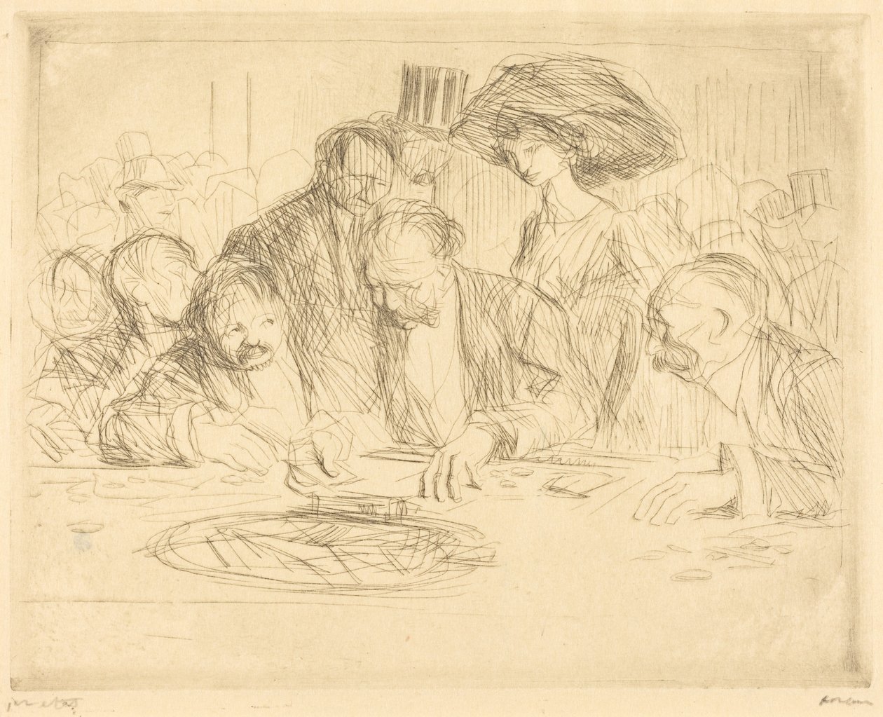 Al tavolo da gioco (2ª tavola) (At the Gambling Table) (seconda tavola) da Jean-Louis Forain