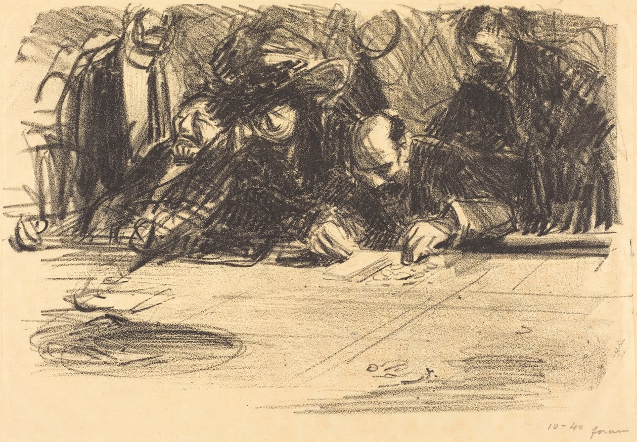 Al tavolo da gioco da Jean-Louis Forain