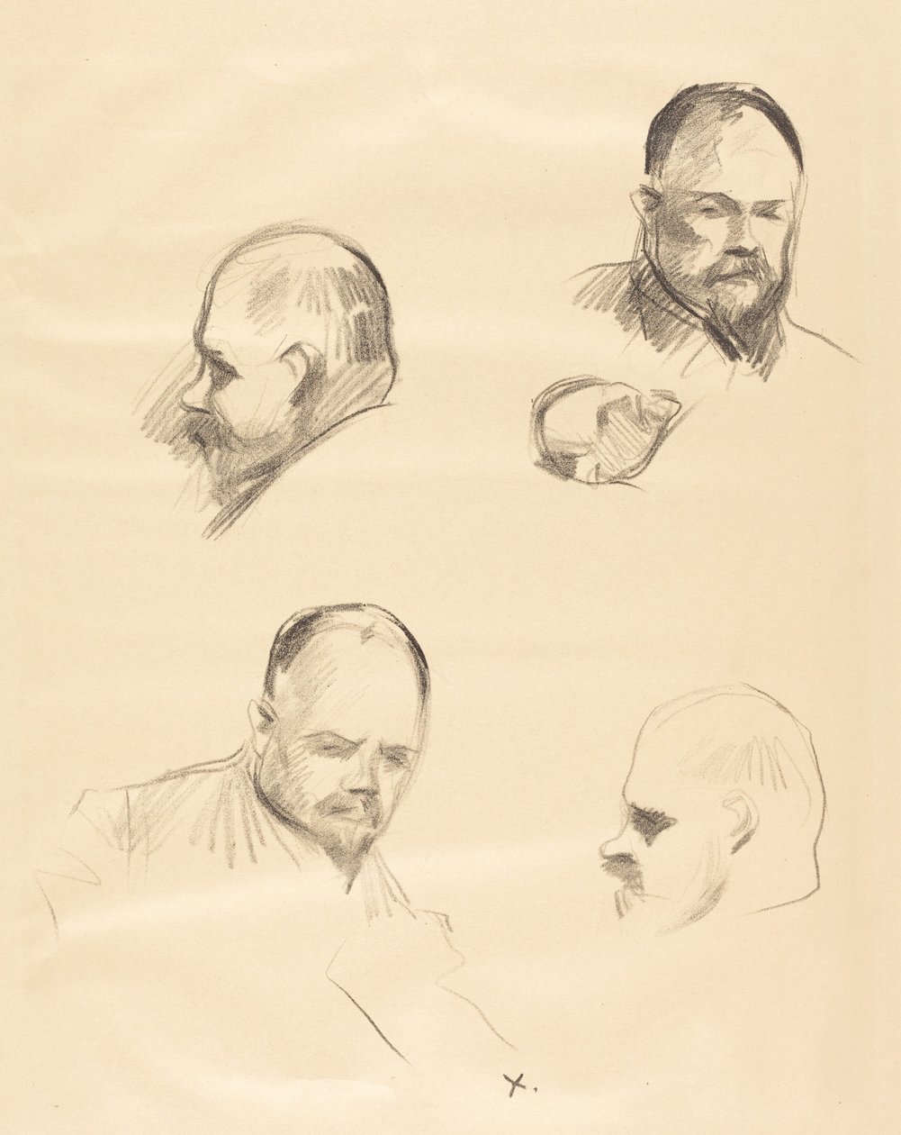 Ambroise Vollard, quattro schizzi da Jean-Louis Forain