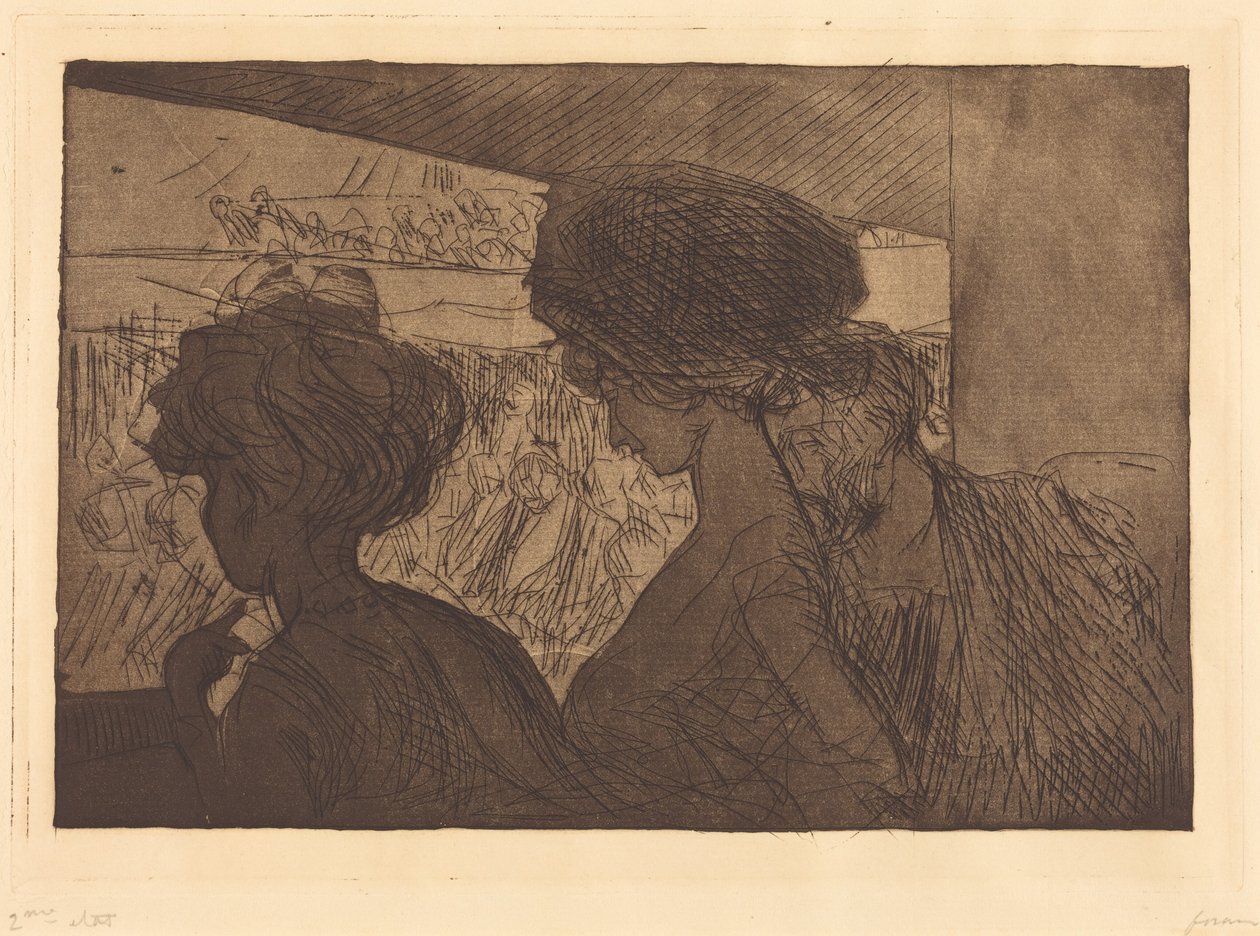 Vasca da bagno a teatro (Lower Box at the Theater) da Jean-Louis Forain