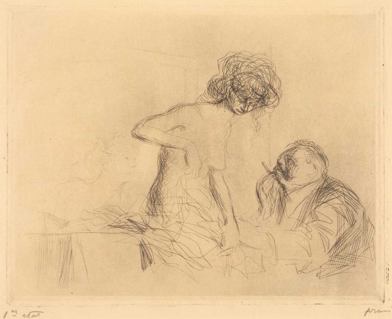 In uno studio privato (prima tavola) (In a Private Room) (first plate) da Jean-Louis Forain