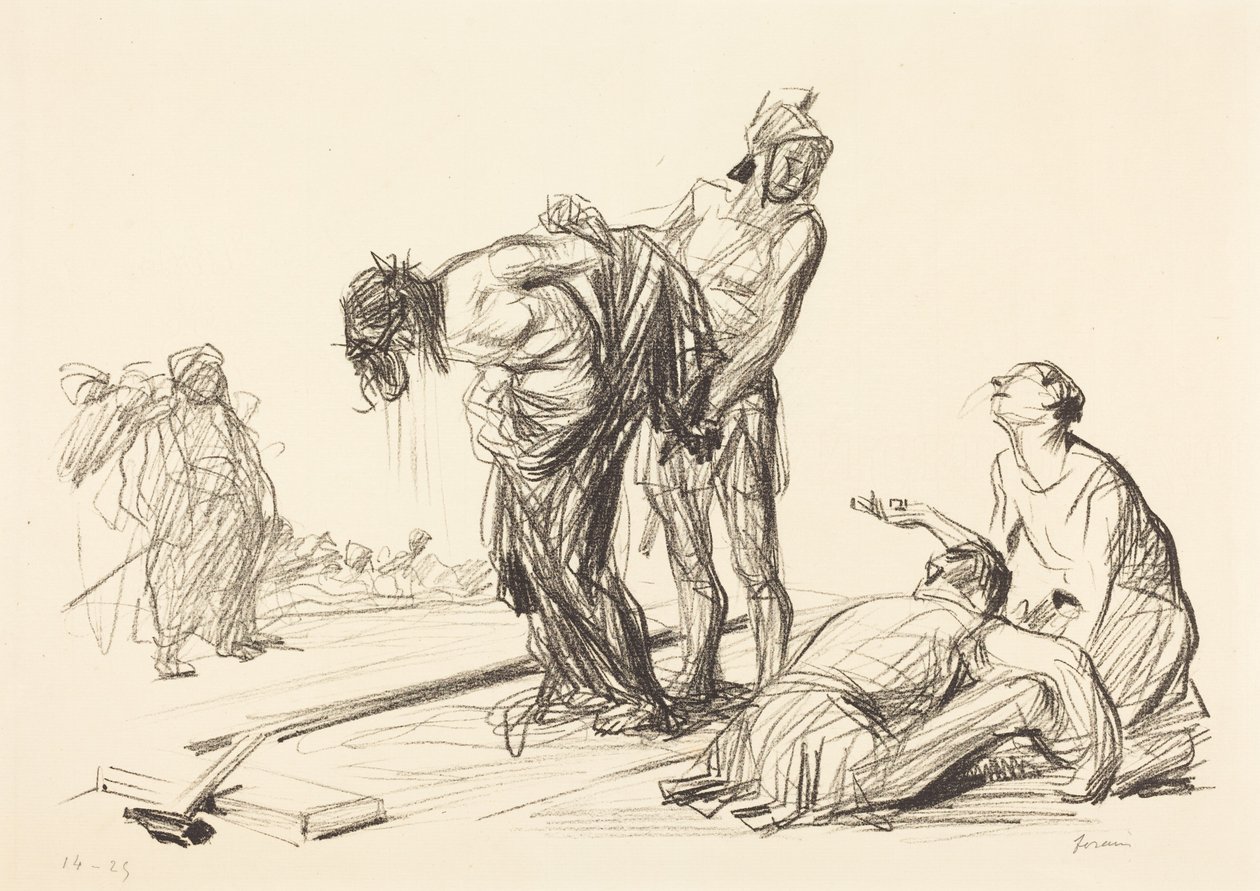 Il Cristo spogliato delle sue vesti (Christ Stripped of His Clothes) da Jean-Louis Forain