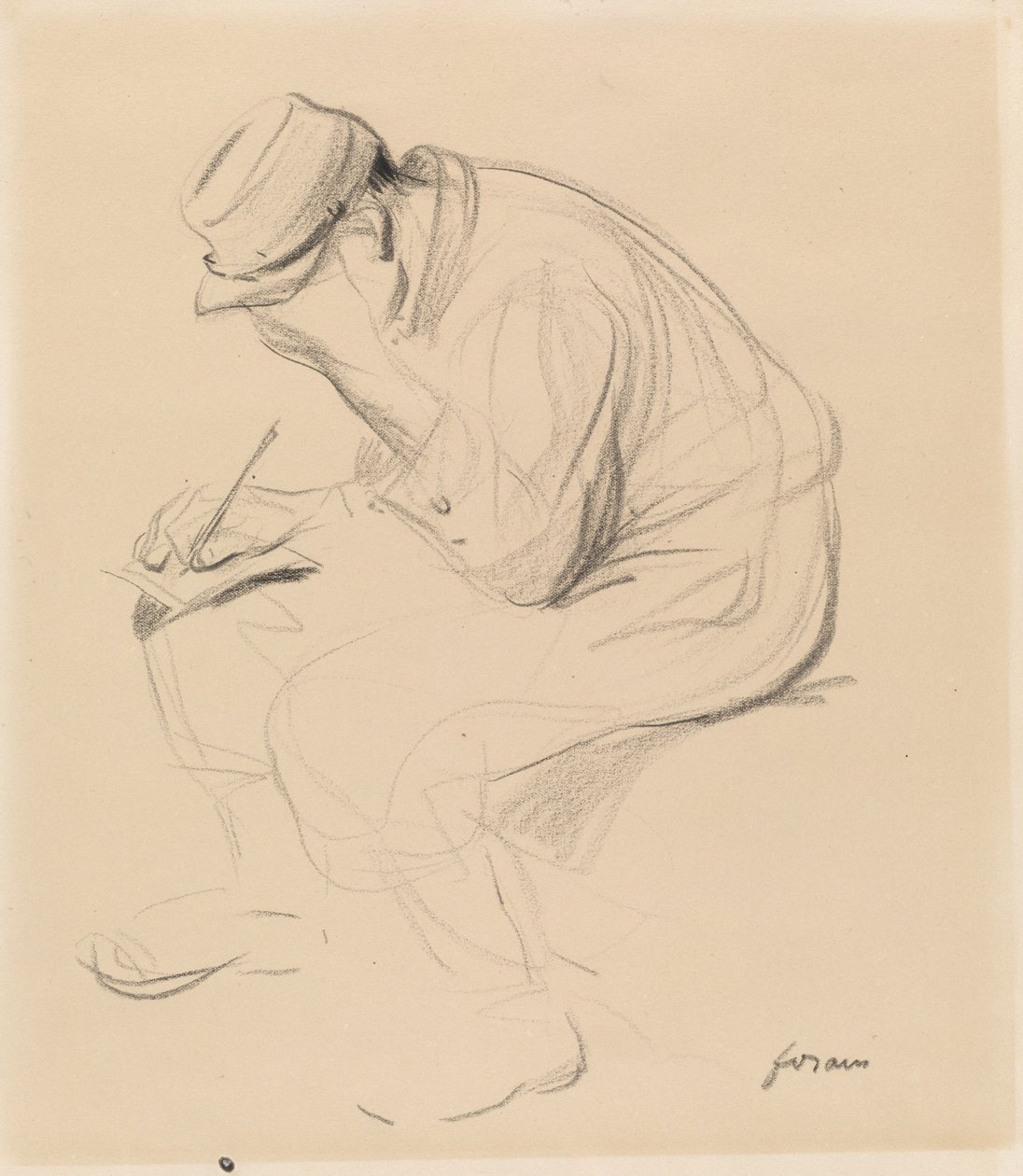 Le Poilu (Soldato Francese che Scrive a Casa) da Jean-Louis Forain