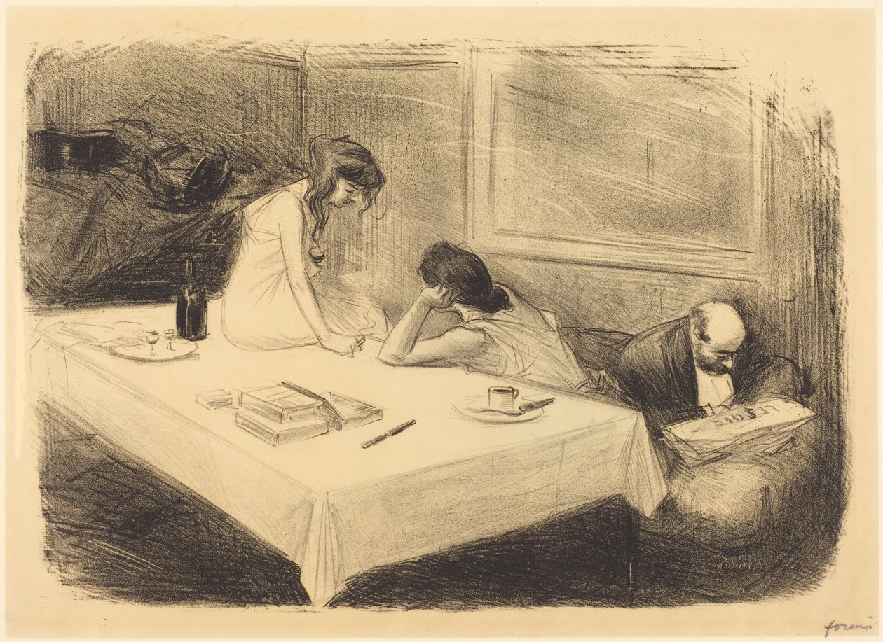 La stanza privata (prima tavola) (The Private Room) (first plate) da Jean-Louis Forain