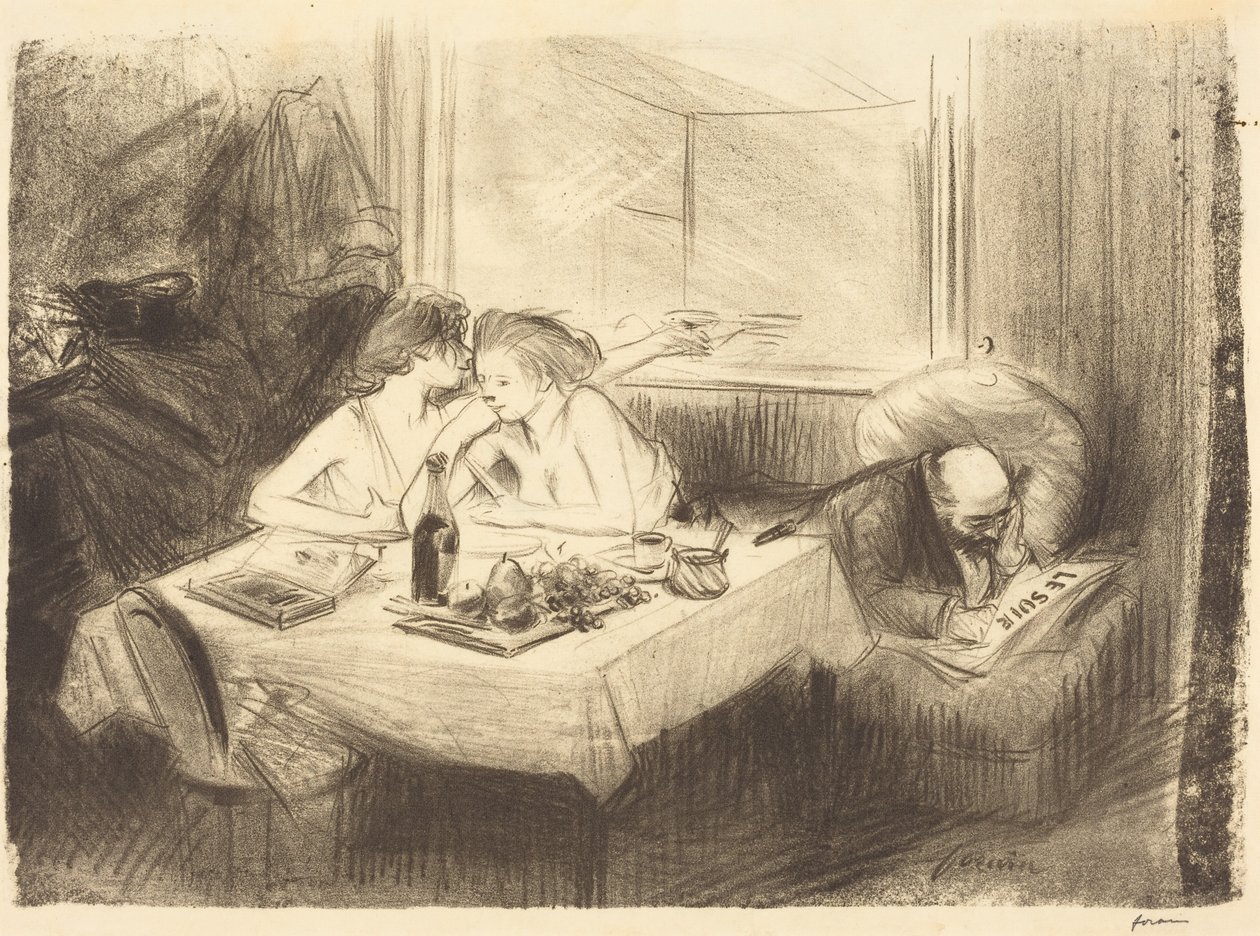 La stanza privata (terza tavola) da Jean-Louis Forain