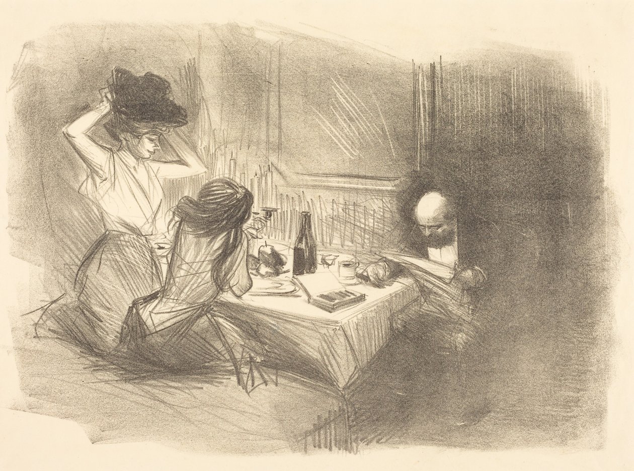 La stanza privata (quinta tavola) da Jean-Louis Forain