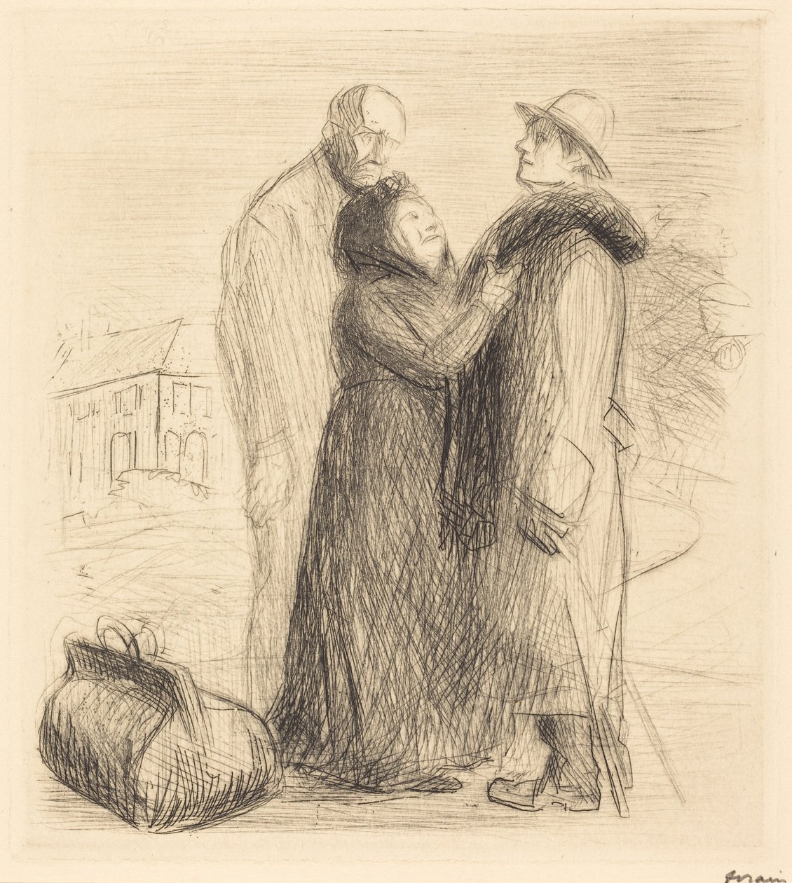 La partenza del figliol prodigo (prima tavola, in verticale) (The Departure of the Prodigal Son) (prima tavola, in verticale) da Jean-Louis Forain