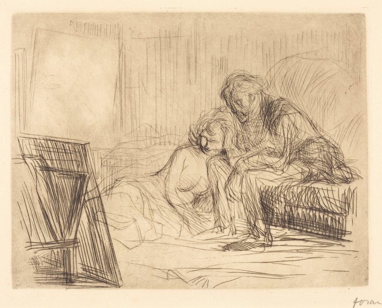 Il riposo della modella (prima tavola) (The Model