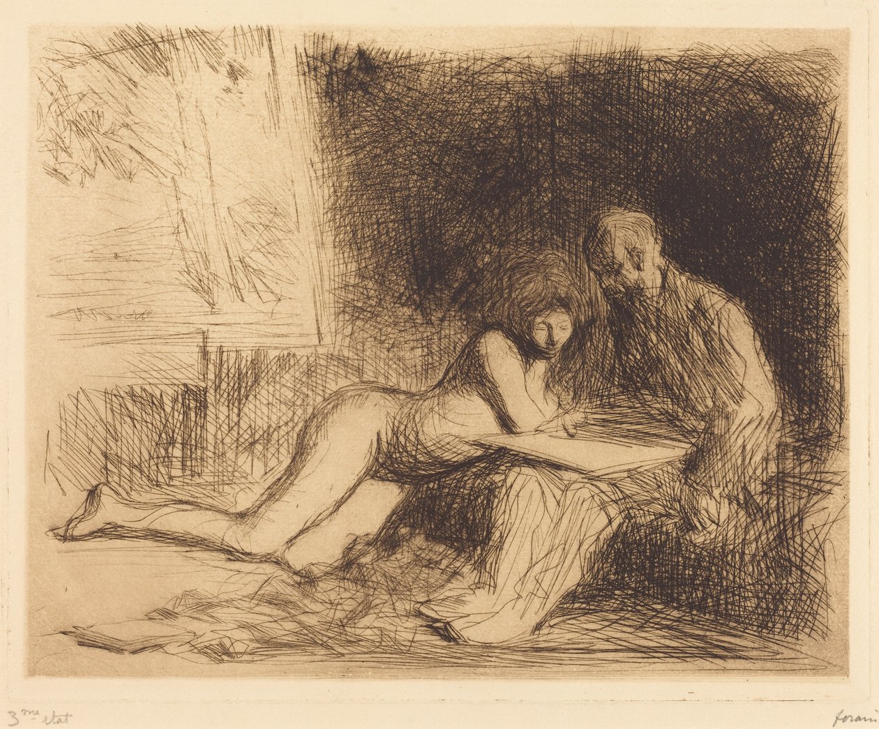 Il riposo della modella (quarta tavola) (The Model