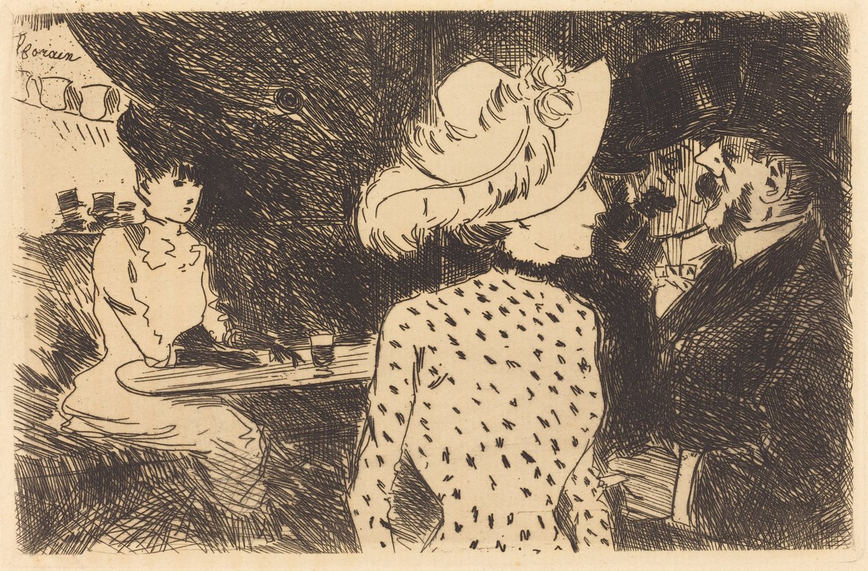 Le Folies-Bergère (tavola rifiutata, seconda tavola) (The Folies Bergère) (tavola rifiutata, seconda tavola) da Jean-Louis Forain