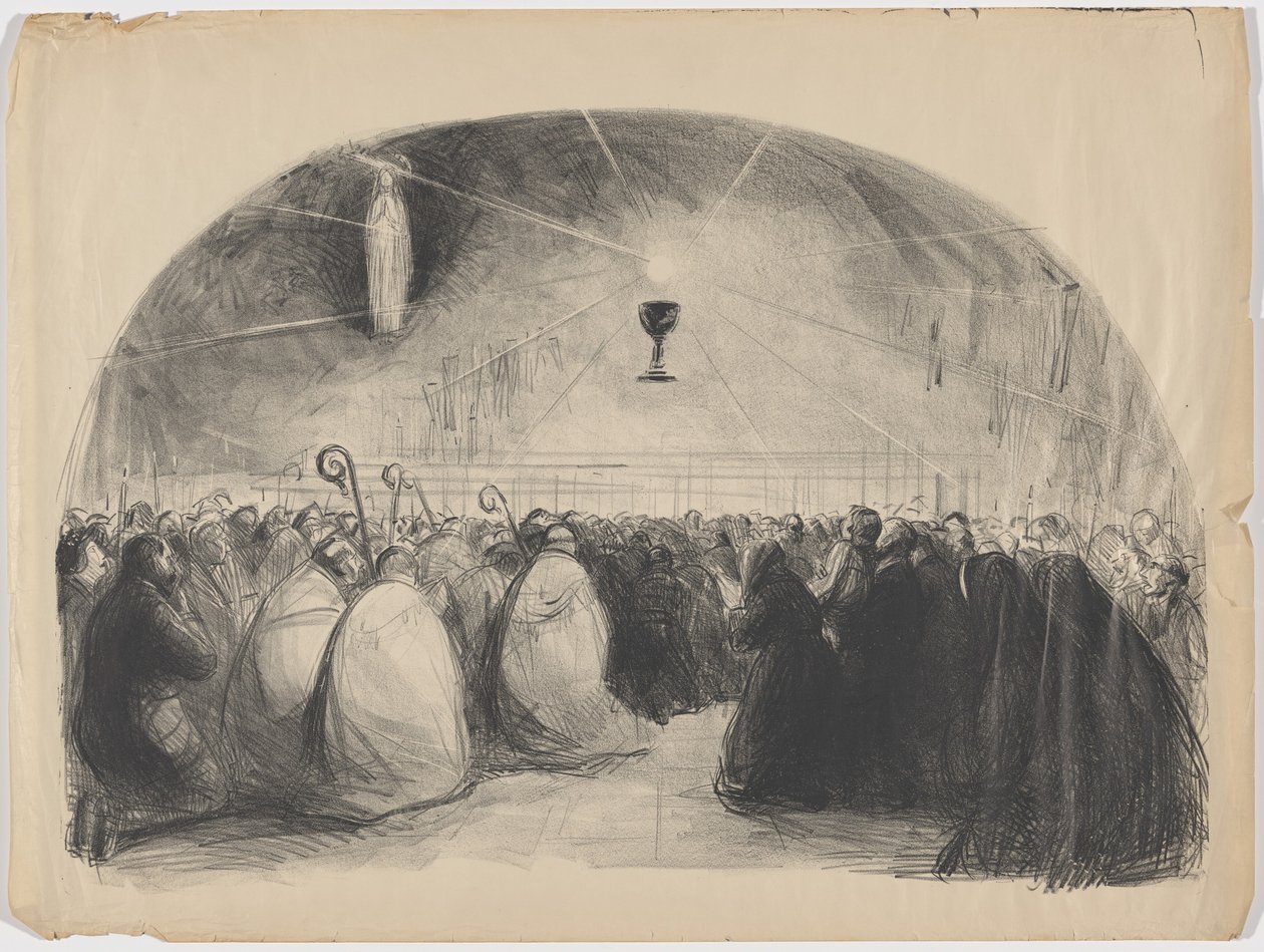 Lourdes, 1914, 25° Congresso eucaristico internazionale da Jean-Louis Forain