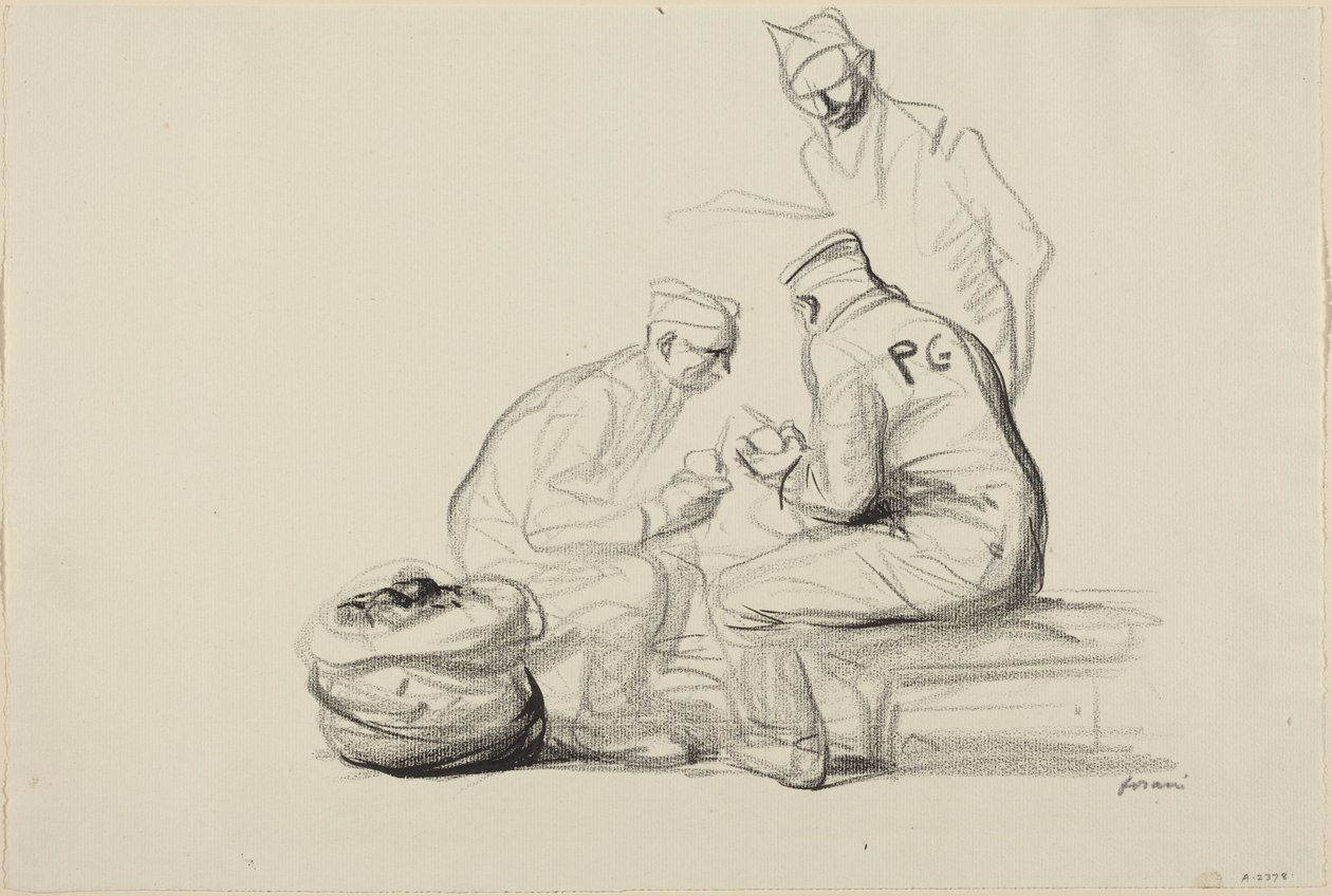 Poilu e prigionieri tedeschi da Jean-Louis Forain