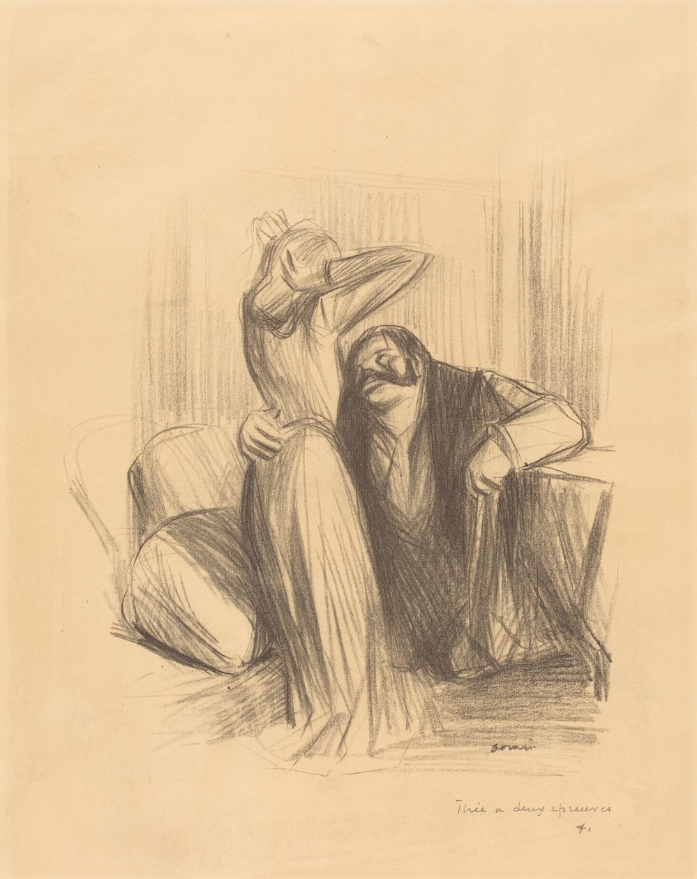 Scena in una stanza privata (tavola verticale) da Jean-Louis Forain