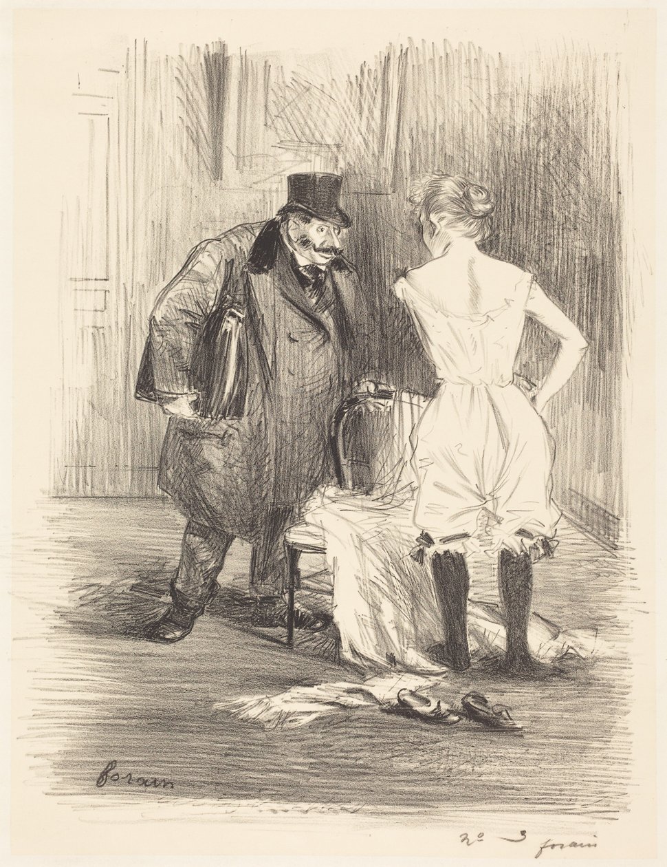 Un sequestro (A Seizure) da Jean-Louis Forain