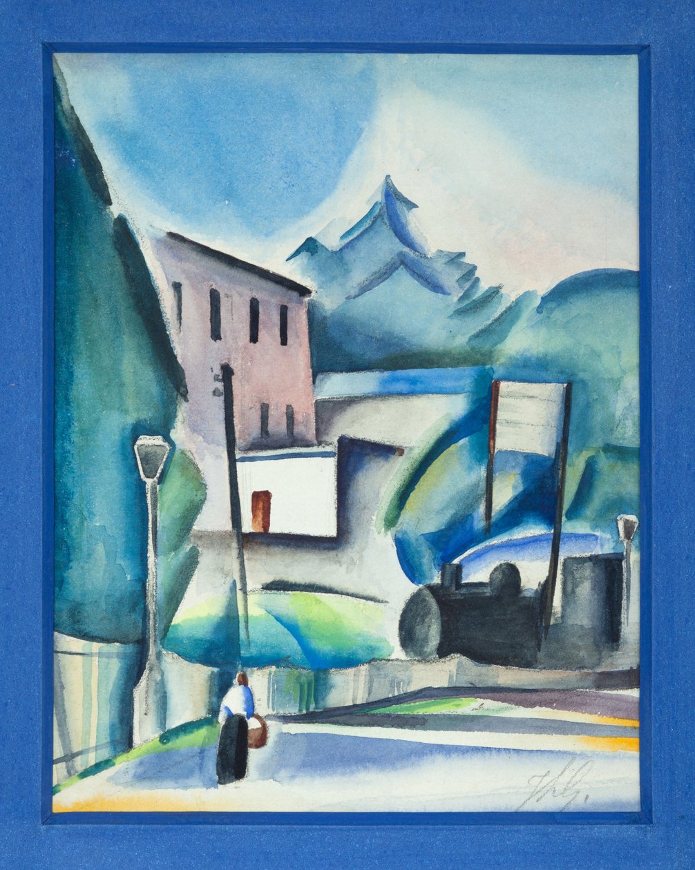 Il passaggio del treno, c.1915-20 da Jean Louis Gampert