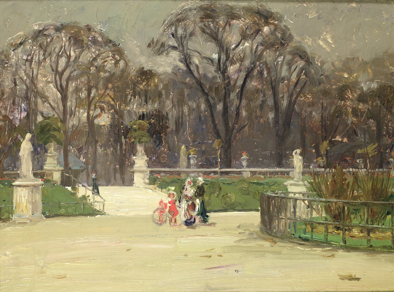Nei Giardini del Lussemburgo (olio su tela) da Jean Louis Lefort