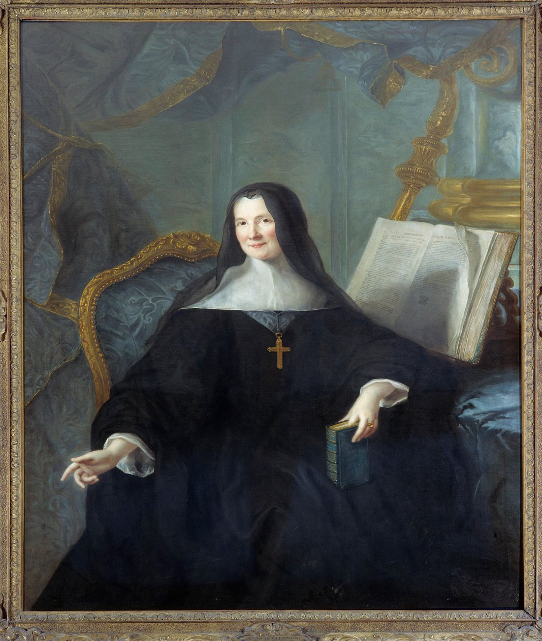Ritratto di Anne Geyssans de Clermont-Chatte, badessa di Chelles da Jean Marc Nattier