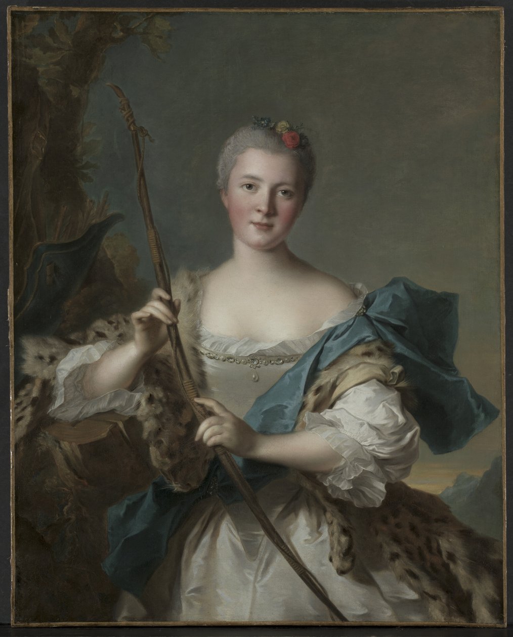 Ritratto di una Donna come Diana da Jean-Marc Nattier