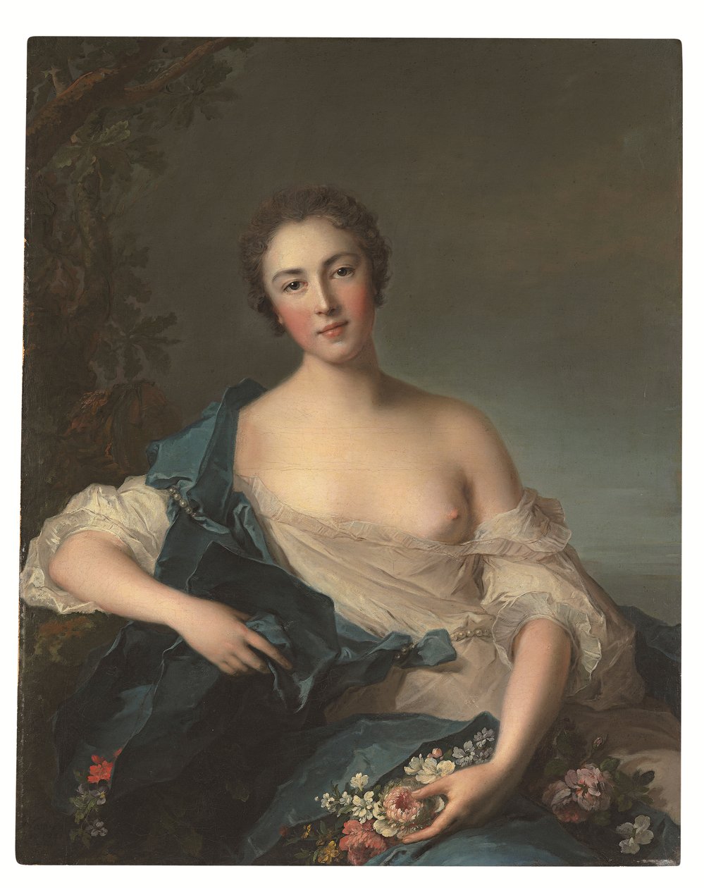 Ritratto di una donna come Flora da Jean Marc Nattier