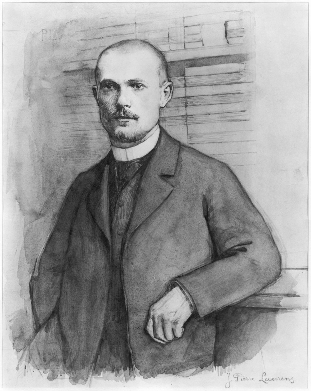 Ritratto di Charles Peguy da Jean Pierre Laurens