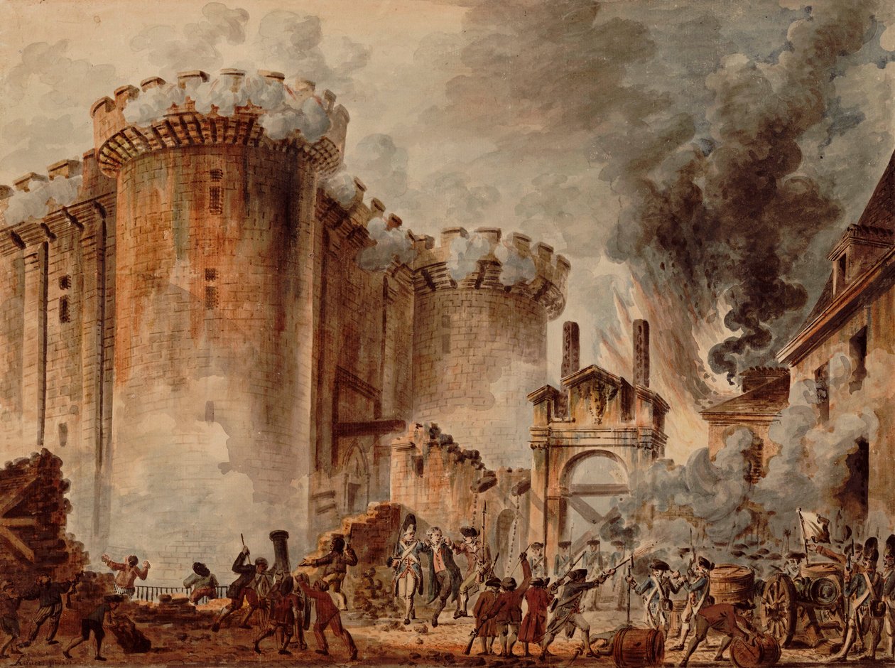 Assalto alla Bastiglia da Jean Pierre Houel