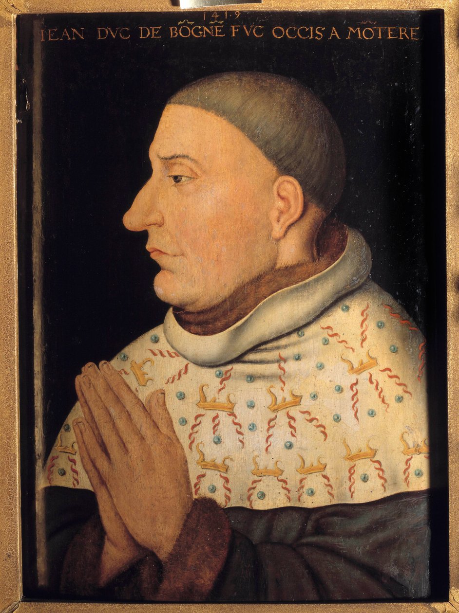 Ritratto di Giovanni Senza Paura, Duca di Borgogna da Jean (attr. to) Malouel or Maelwael