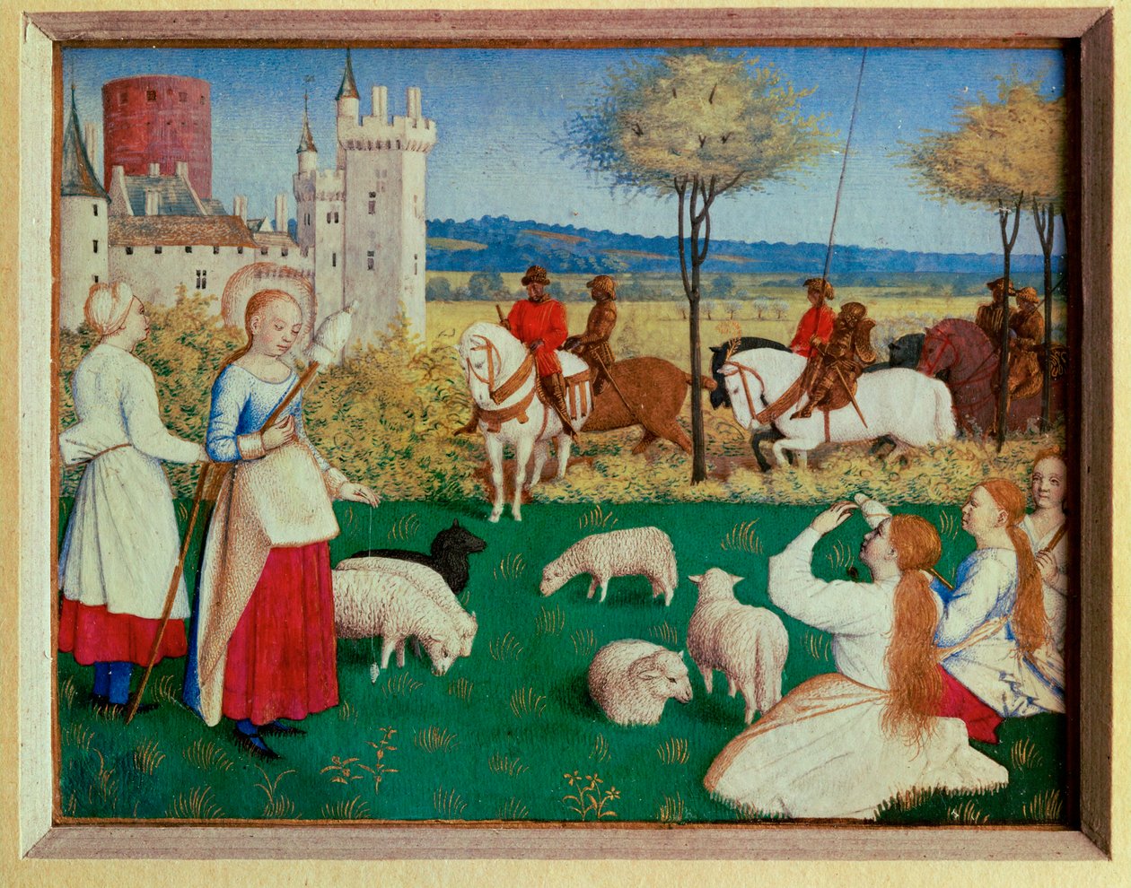 Le ore di Etienne Chavalier: Santa Margherita e il prefetto Olybrius ... da Jean (style of) Fouquet